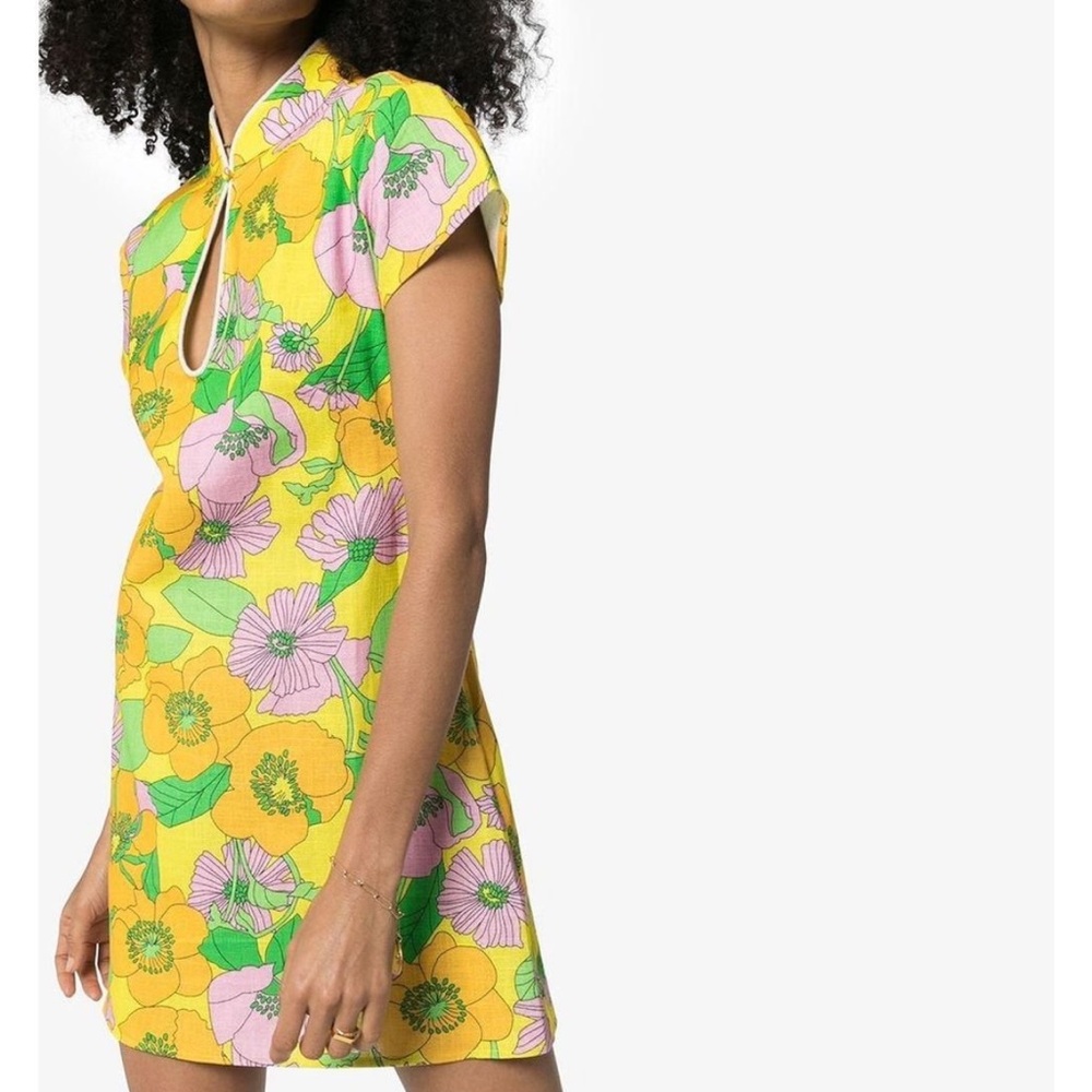 Rixo Lolita Dress in 60s Floral ☀️🍊🌸🍀 - Picture 11 of 14